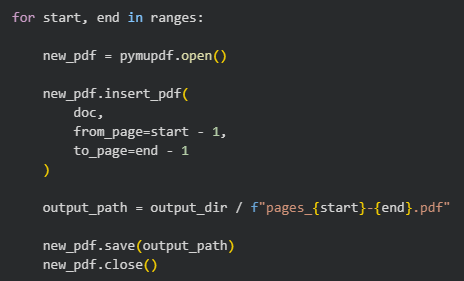 How to Split a PDF into Page Ranges Using Python