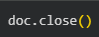 How to Close a PDF Document Using Python