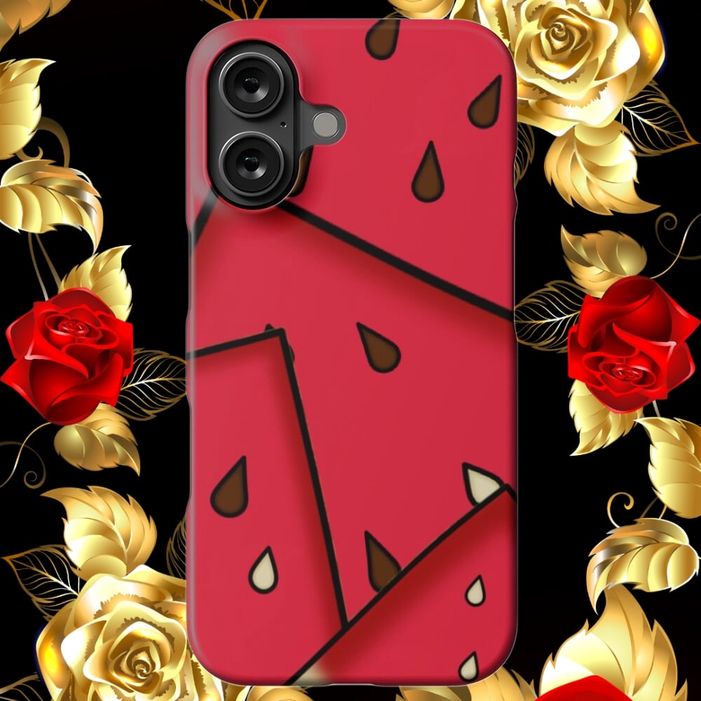 A phone case displaying an illustration of Watermelon Slices.