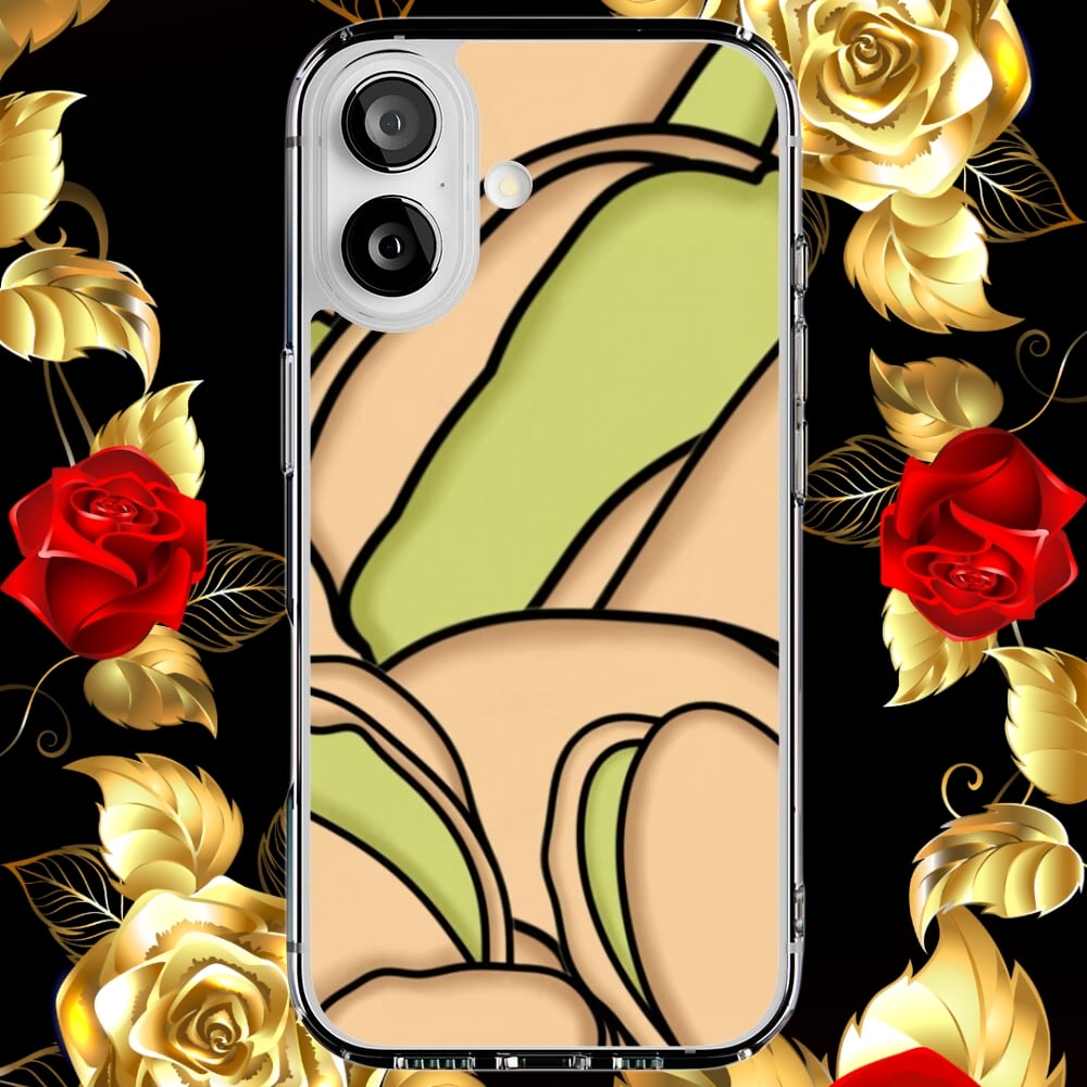 A phone case displaying an illustration of Pistachios.