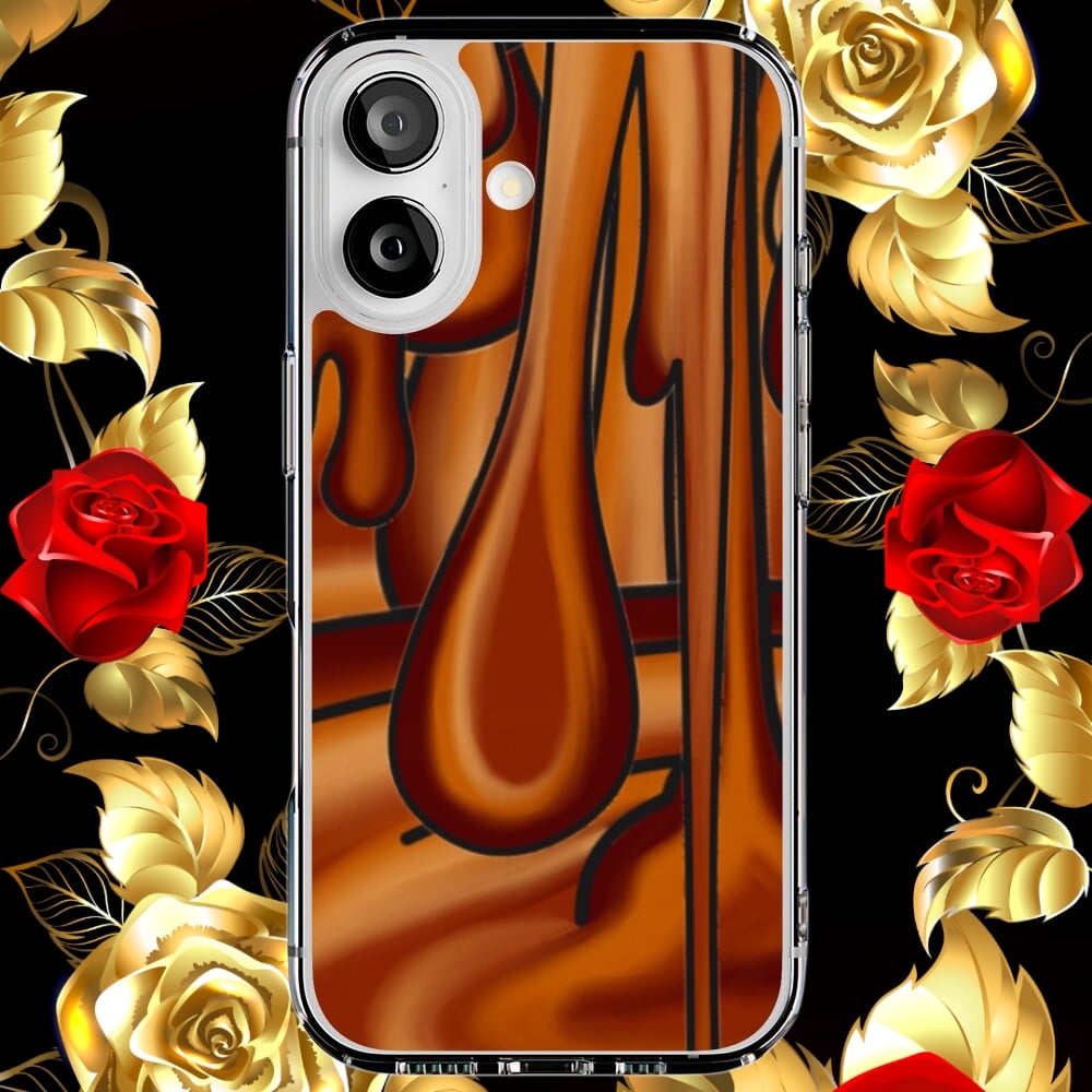 A phone case displaying an illustration of Maple Syrup.