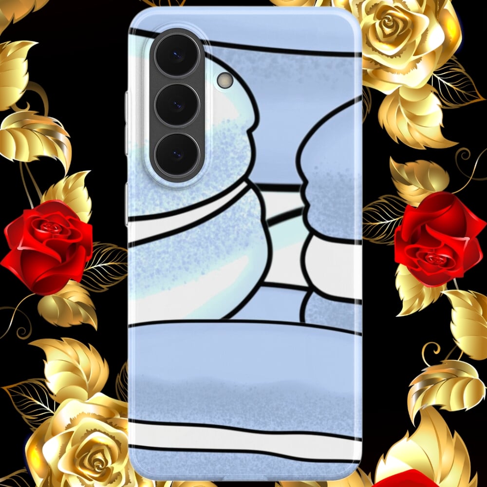 A phone case displaying an illustration of Macarons.