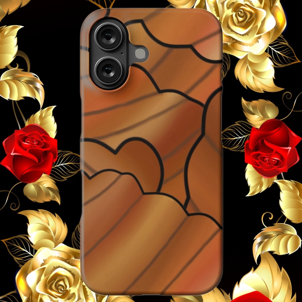 A phone case displaying an illustration of Croissants.