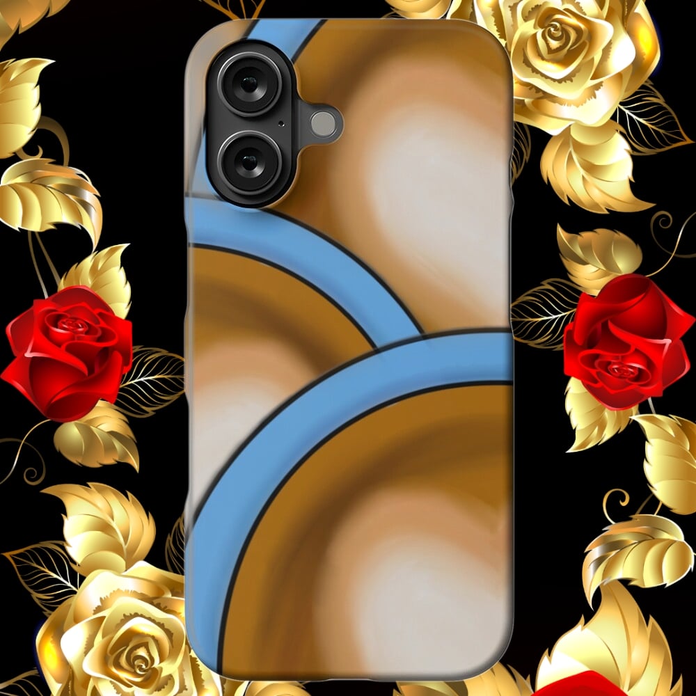 A phone case displaying an illustration of Coffee.