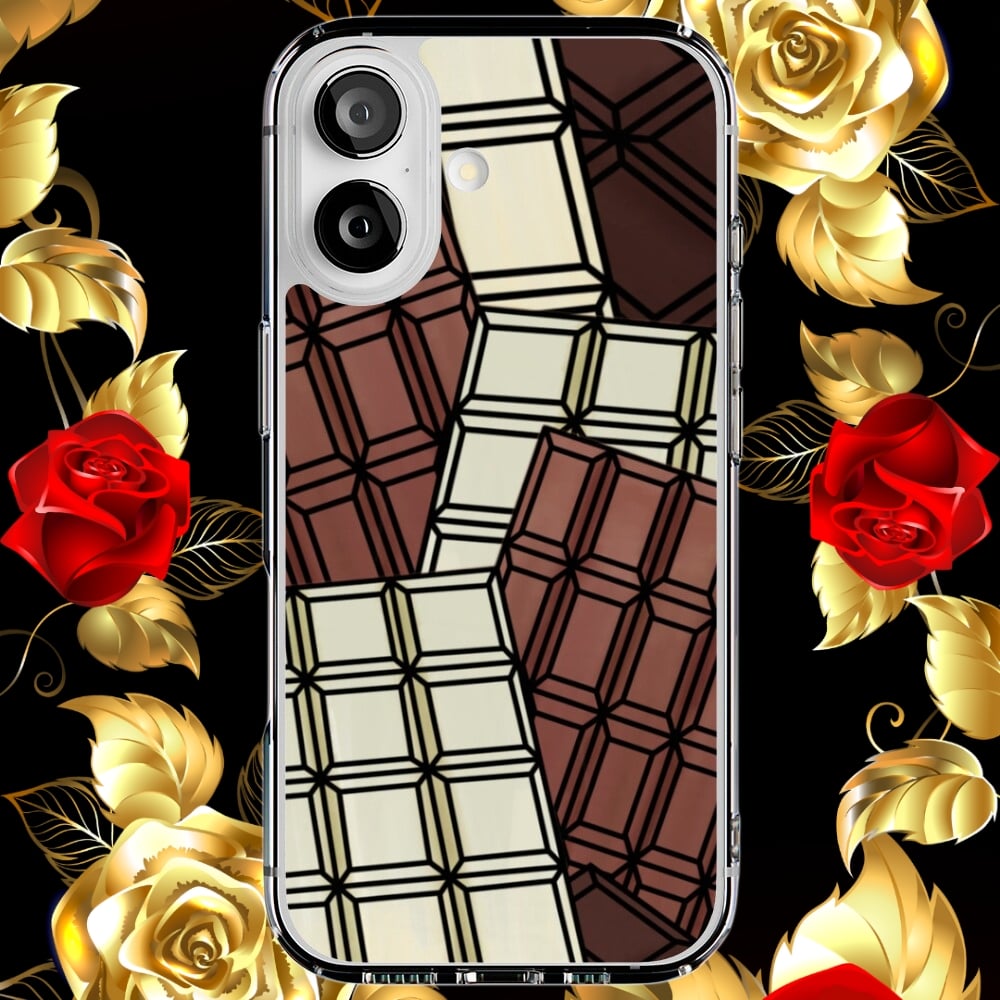 A phone case displaying an illustration of Chocolate.