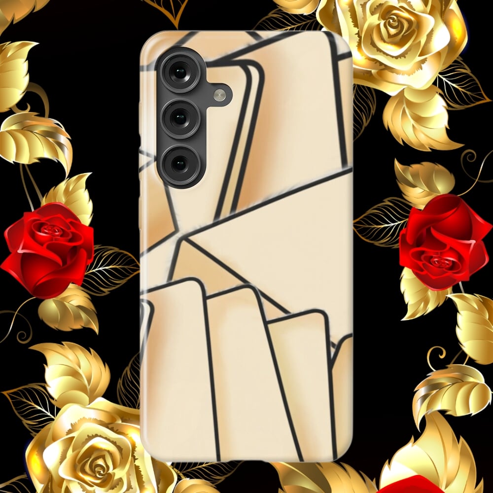 A phone case displaying an illustration of Butter.