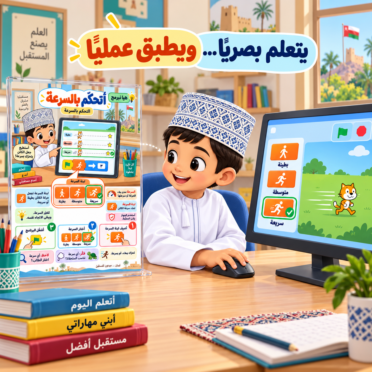 بوسترات عالمي الرقمي للصف الأول | 30 بوسترًا تعليميًا جاهزًا للطباعة