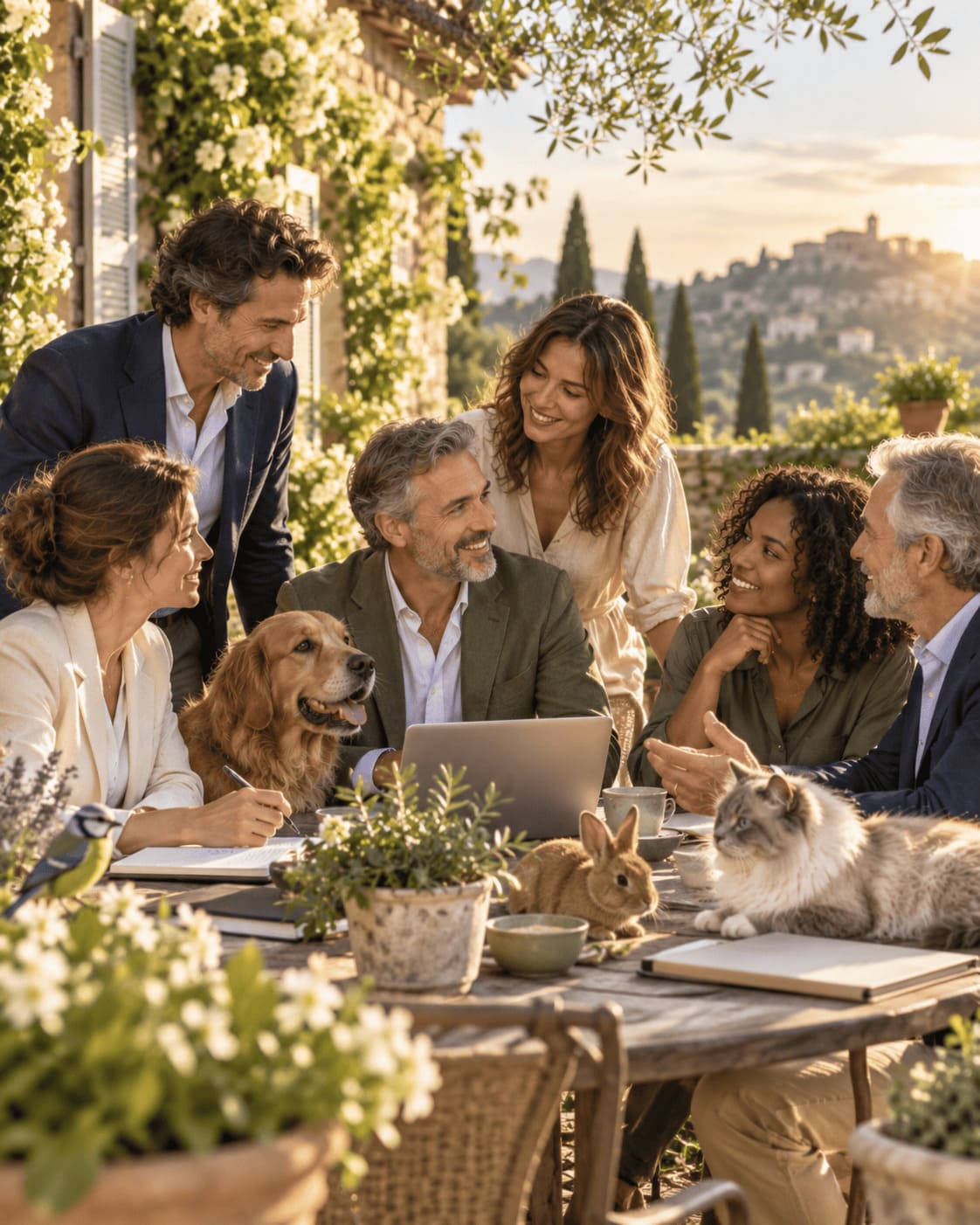 Réunion de partenaires, mécènes et entrepreneurs autour de SOS Assistance Animale pour soutenir le développement d’un réseau solidaire au service des animaux.