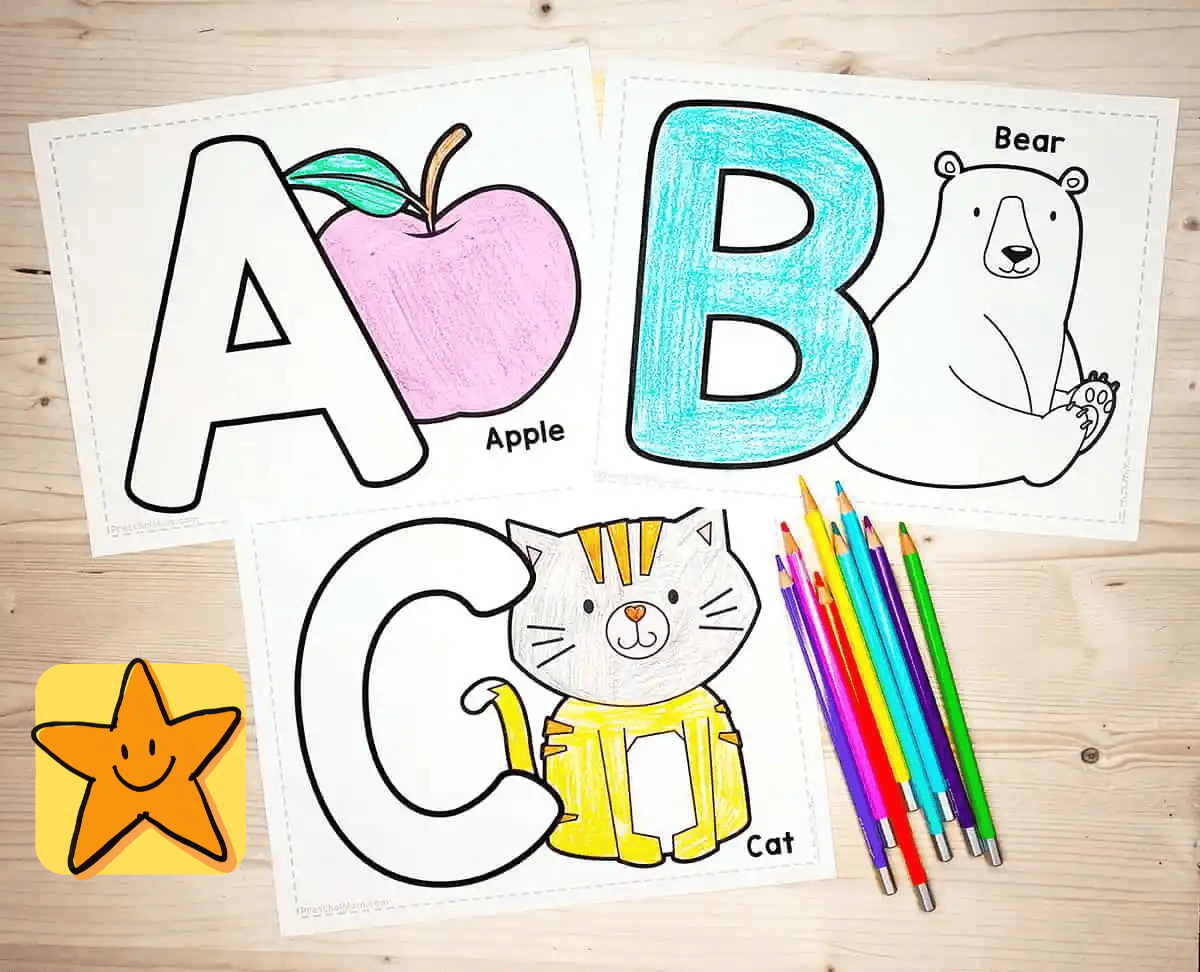 Alphabet letter tracking practice worksheet sample