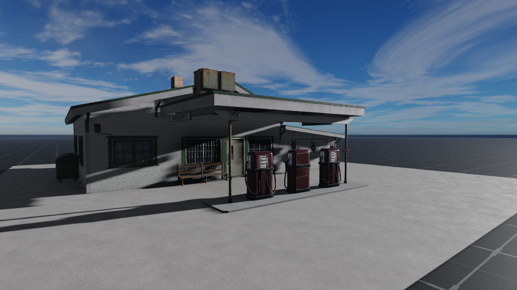 Countryside grocery fuel station