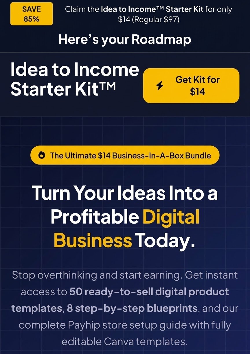 Idea to Income Starter Kit