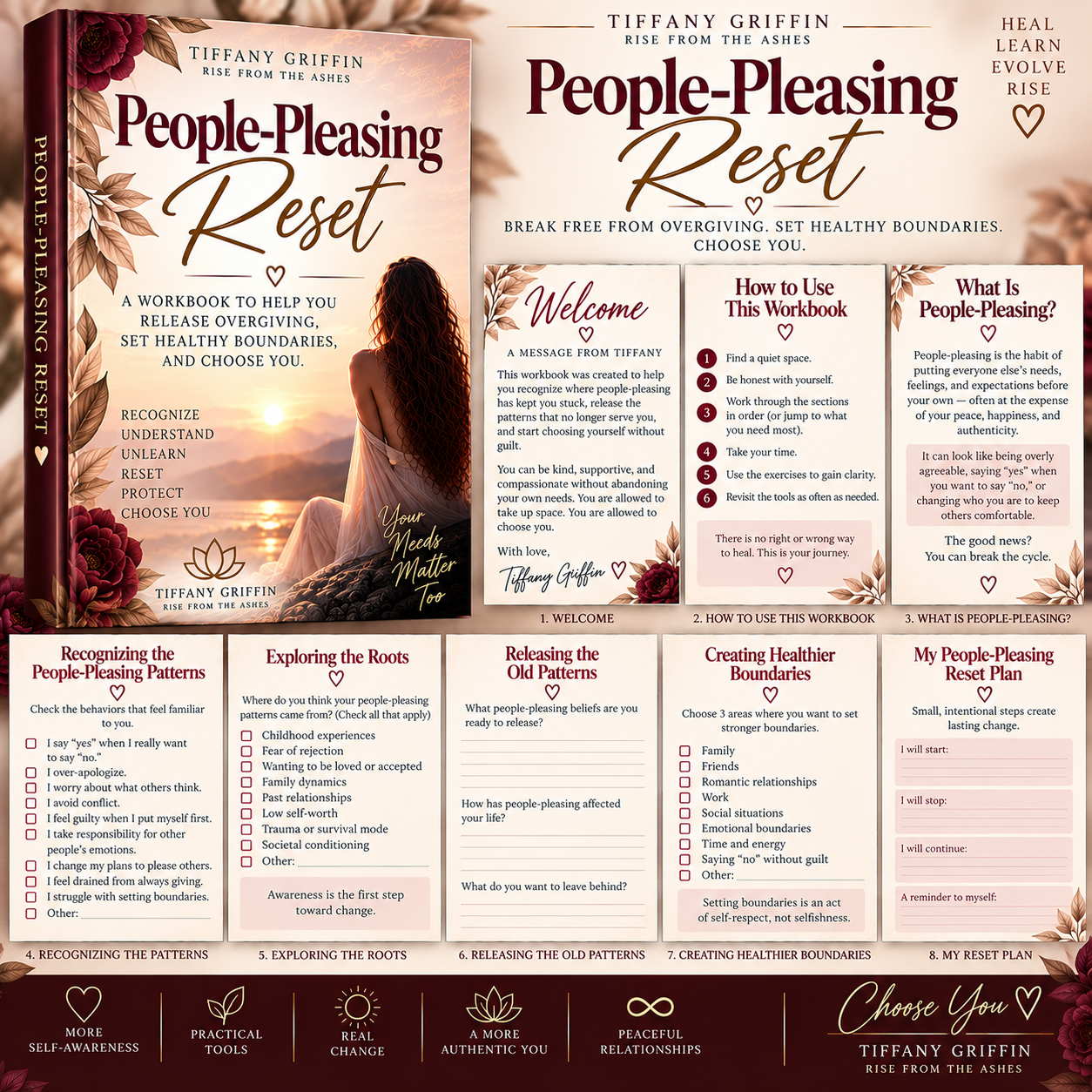 People-Pleasing Reset guide for setting boundaries, building self-trust, and honoring your own needs