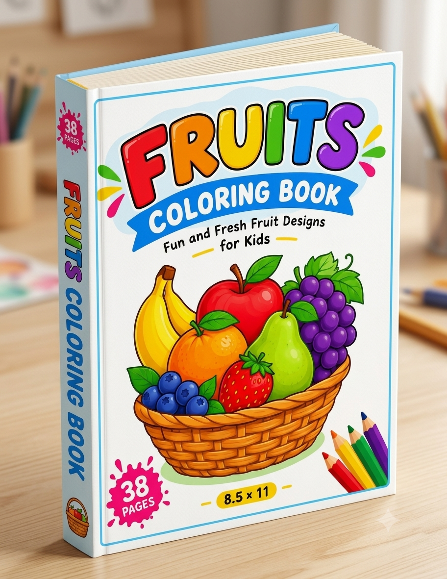 fruit activity book for kids fruit coloring and activity book fruit identification for kids learn fruit names fruit puzzles for kids fruit games for children preschool fruit activities kindergarten learning activities coloring book for preschoolers educational activity book for kids printable kids activity book