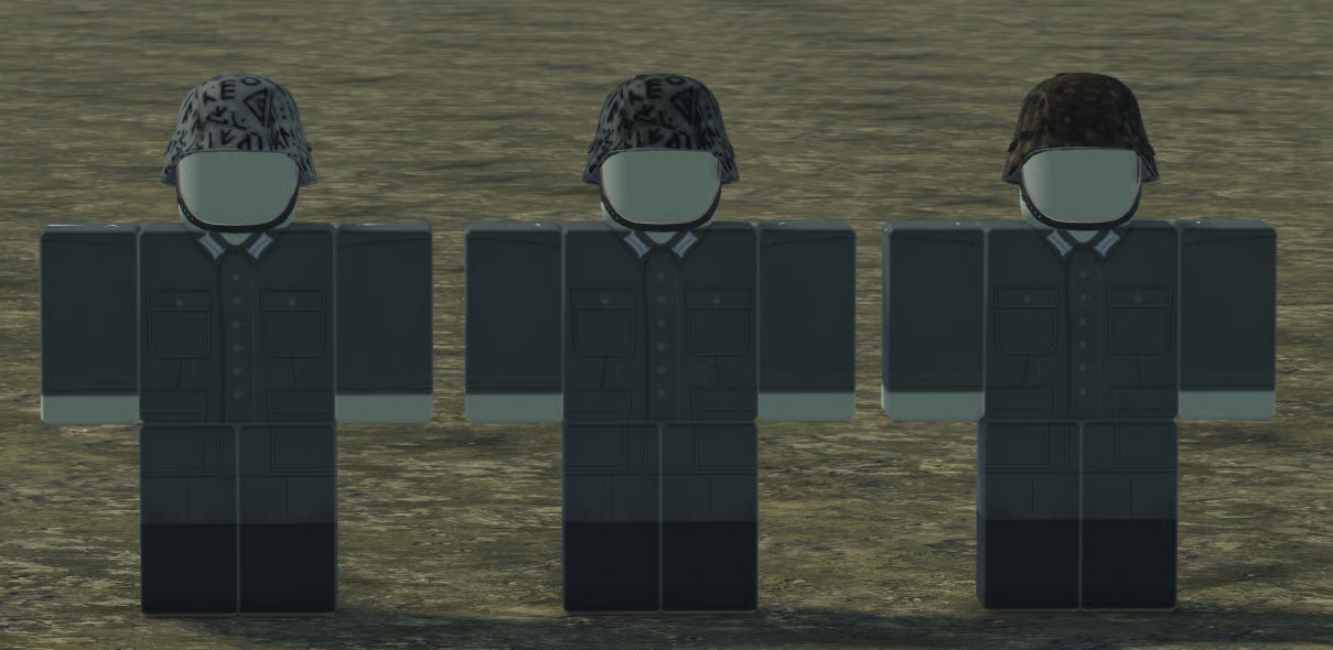 WW2 military headgear lineup