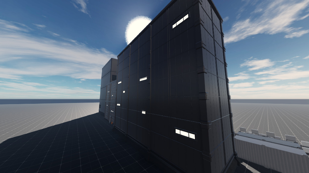 Sci-fi filler structures and barricades