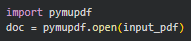 How to import PyMuPDF Using Python