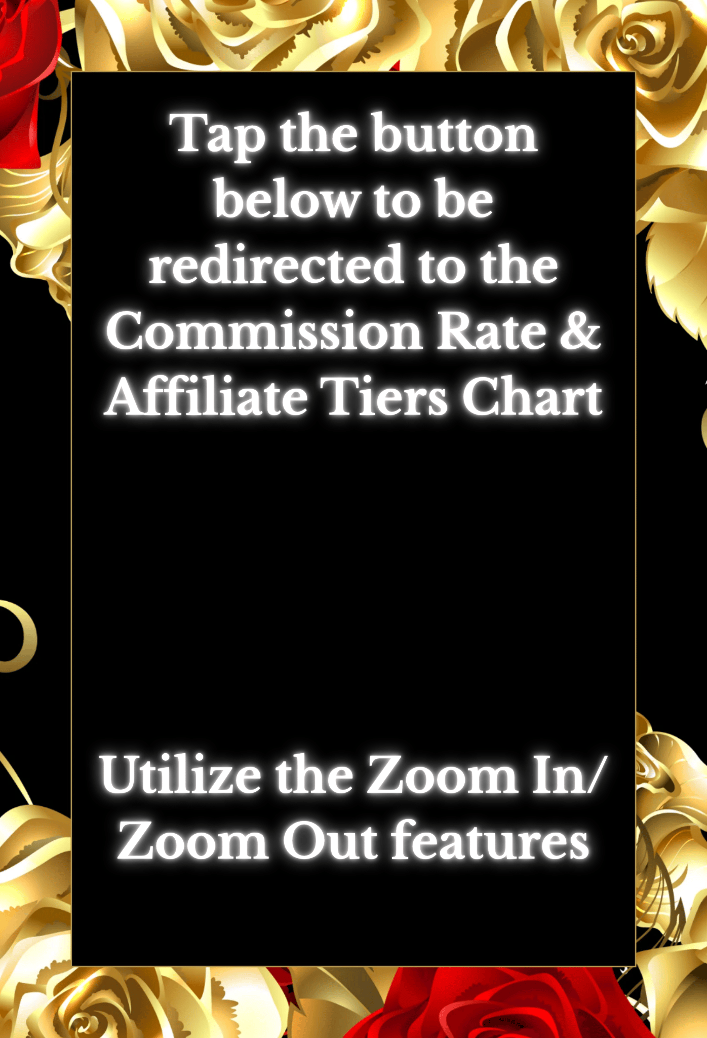 An image suggesting individuals to take a look at Erin Nevers's Commission Rate & Affiliate Tiers Chart to get a better understanding of the affiliate marketing rules.