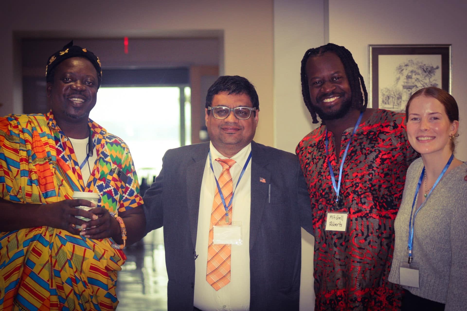 Diverse interdisciplinary stakeholders standing in solidarity