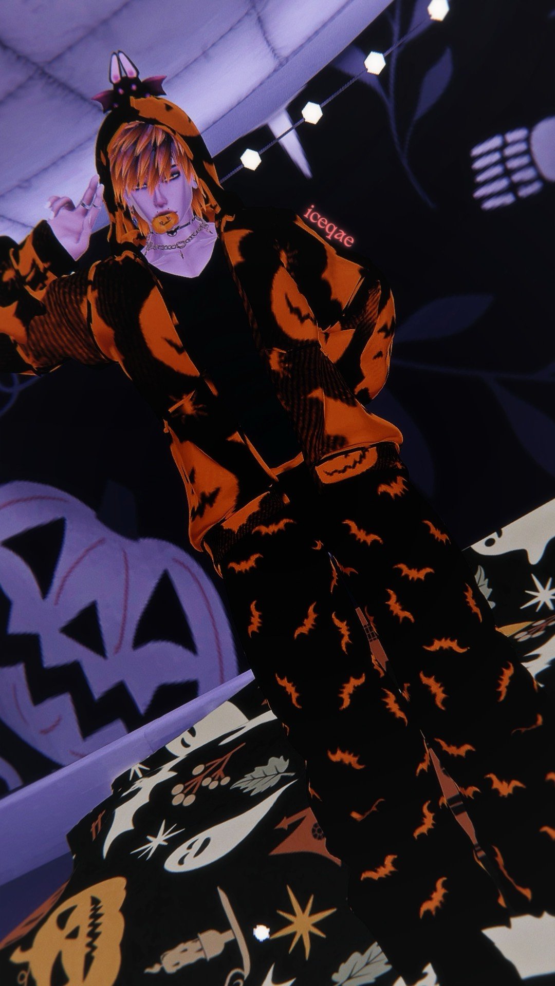vrchat quest halloween male avatar