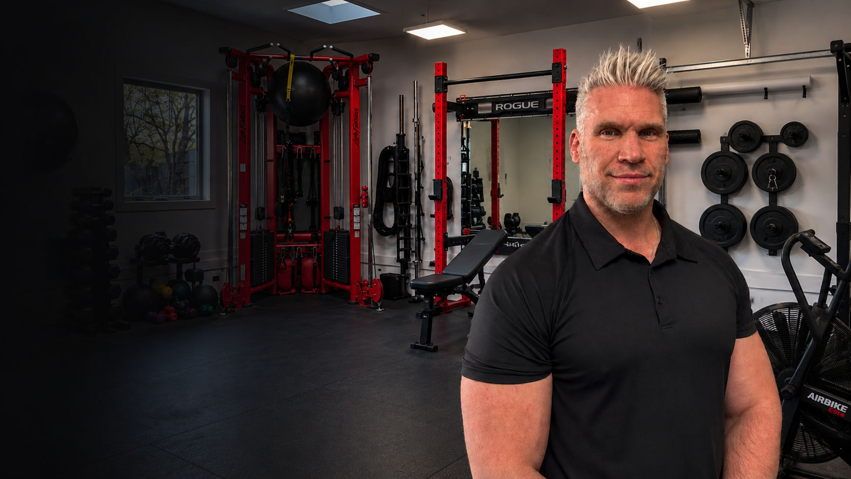 Jeff Lindstrom in his private personal training gym