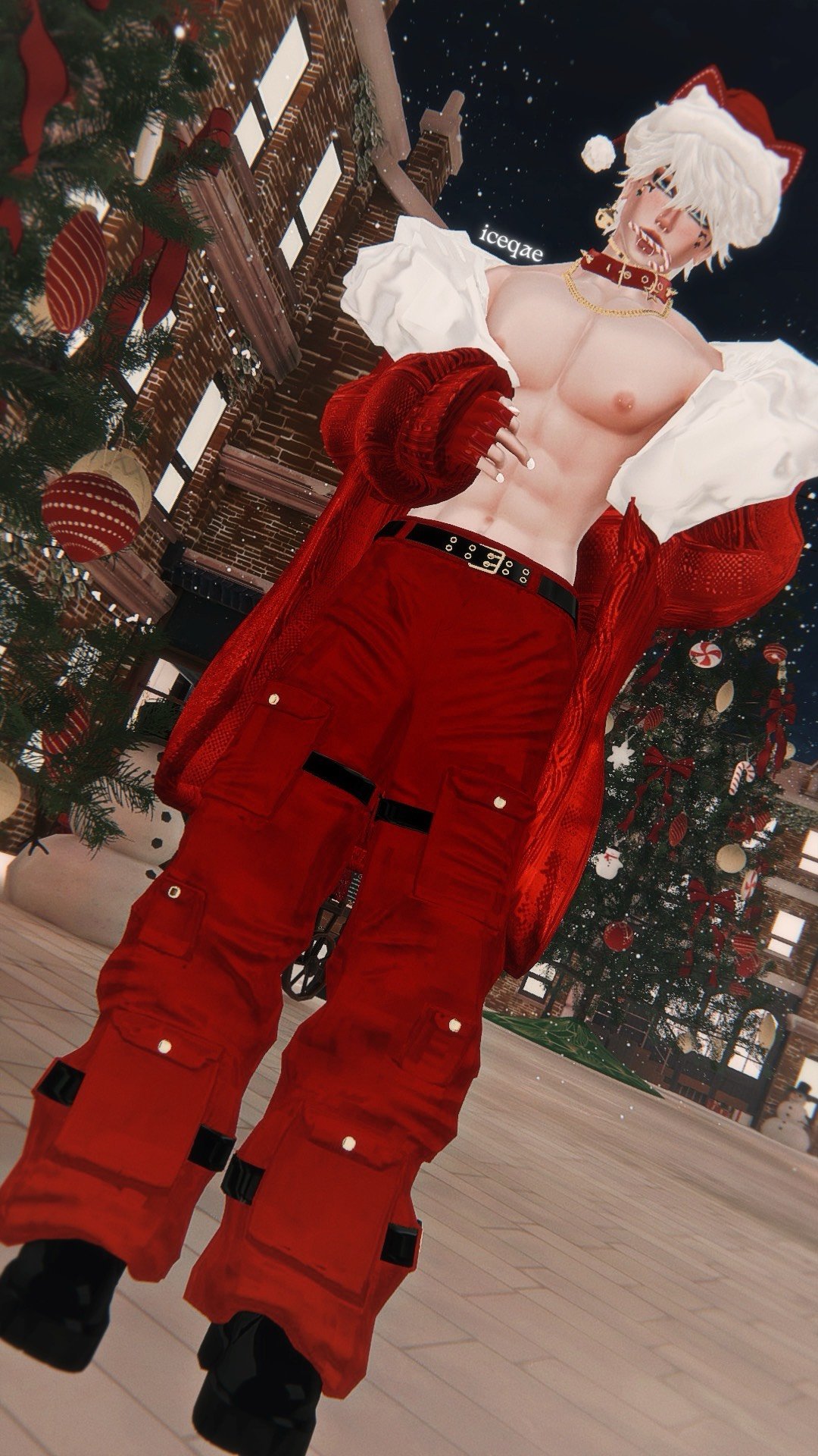 vrchat male female christmas xmas quest pc avatar iceqae