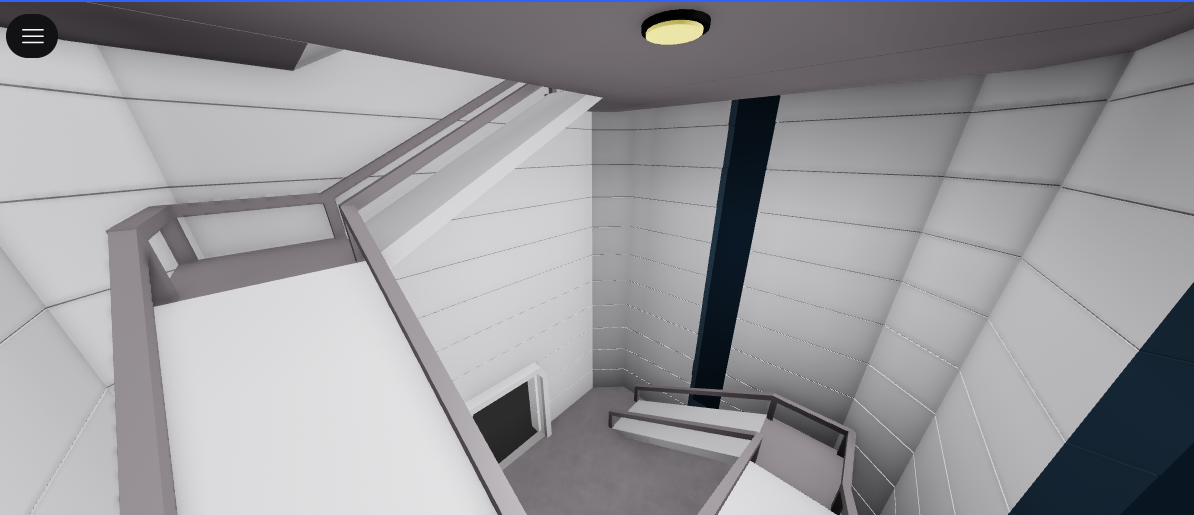Detailed airport tower interior