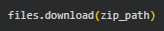 How to Download a ZIP File in Google Colab