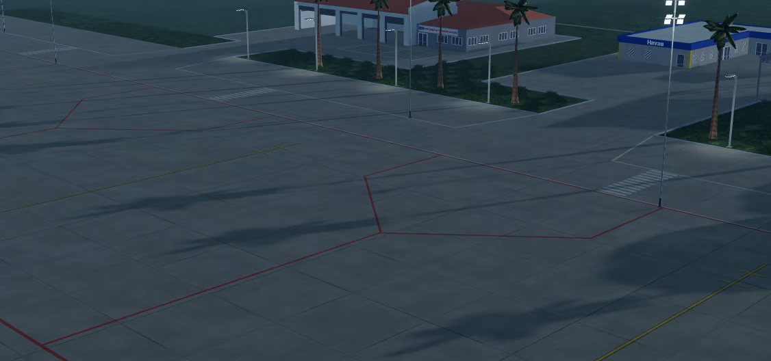 Mountain airport runway environment