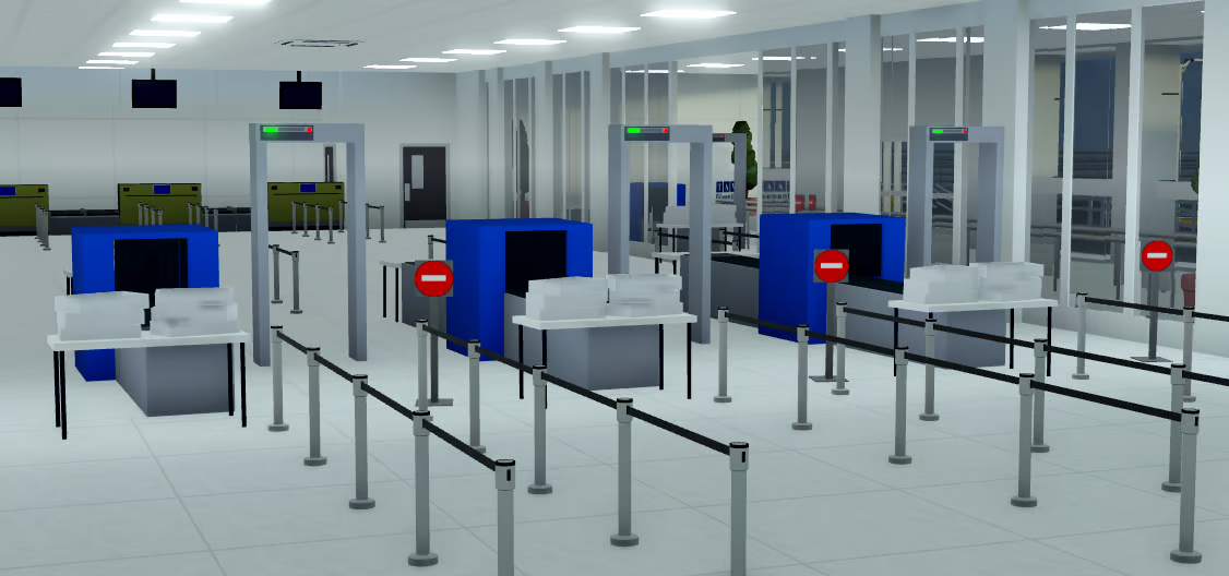 Airport duty free interior