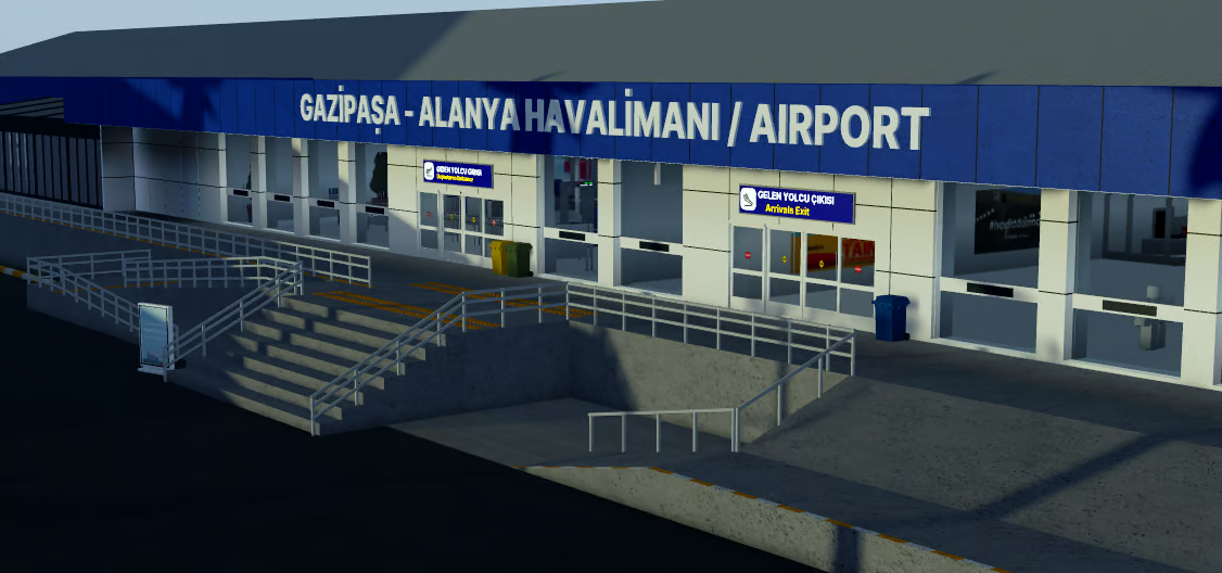 Turkish airport parking area