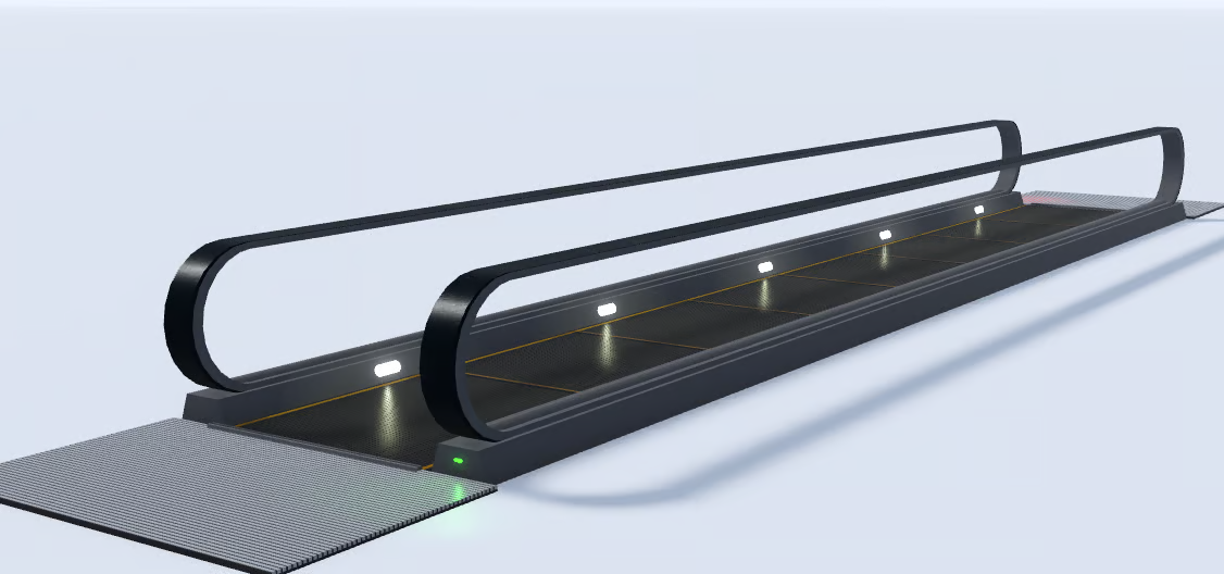 Enclosed airport walkway structure