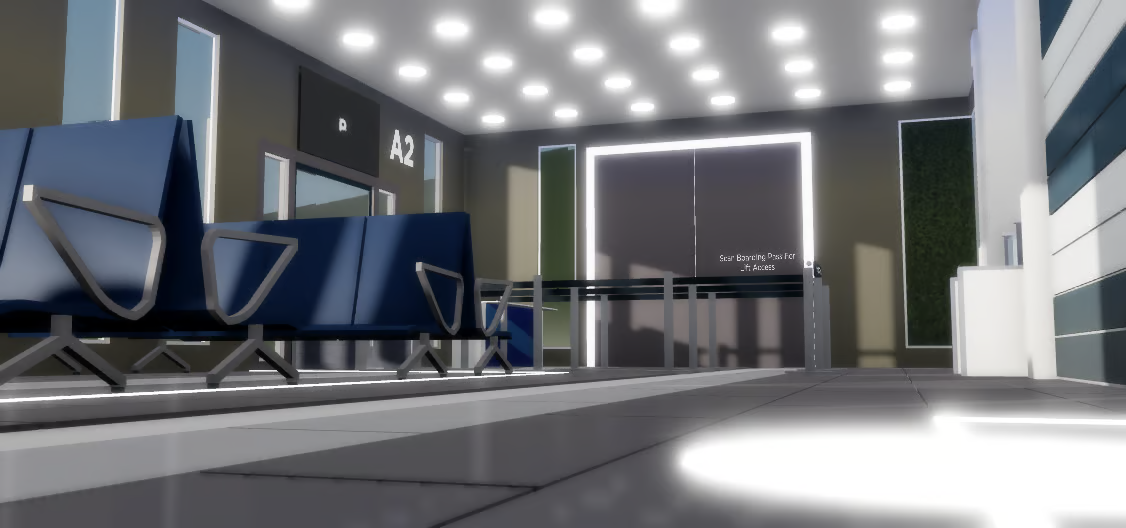 Compact Roblox airport map