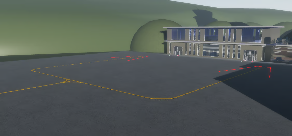 Regional airport boarding gates
