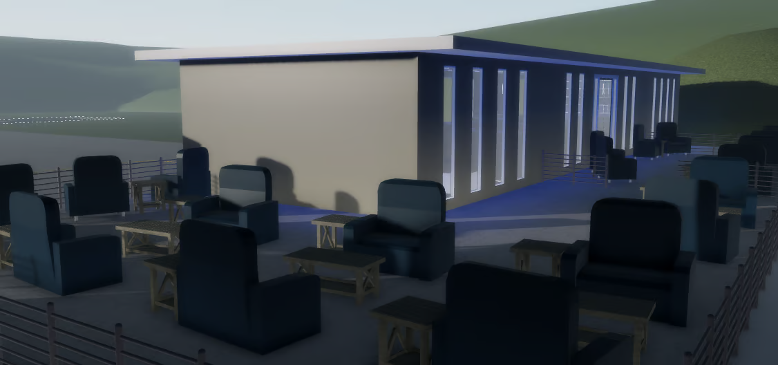Mountain airport runway environment