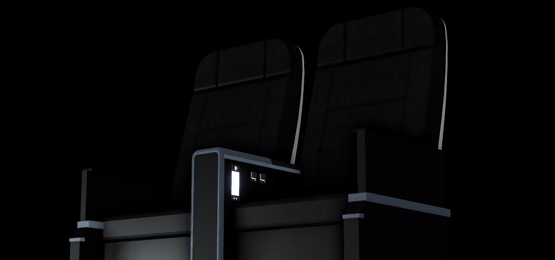 Scripted passenger cabin seating