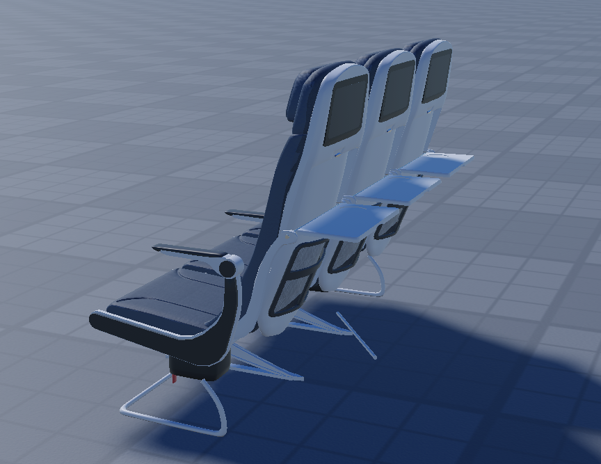 Seven seat aircraft interior set