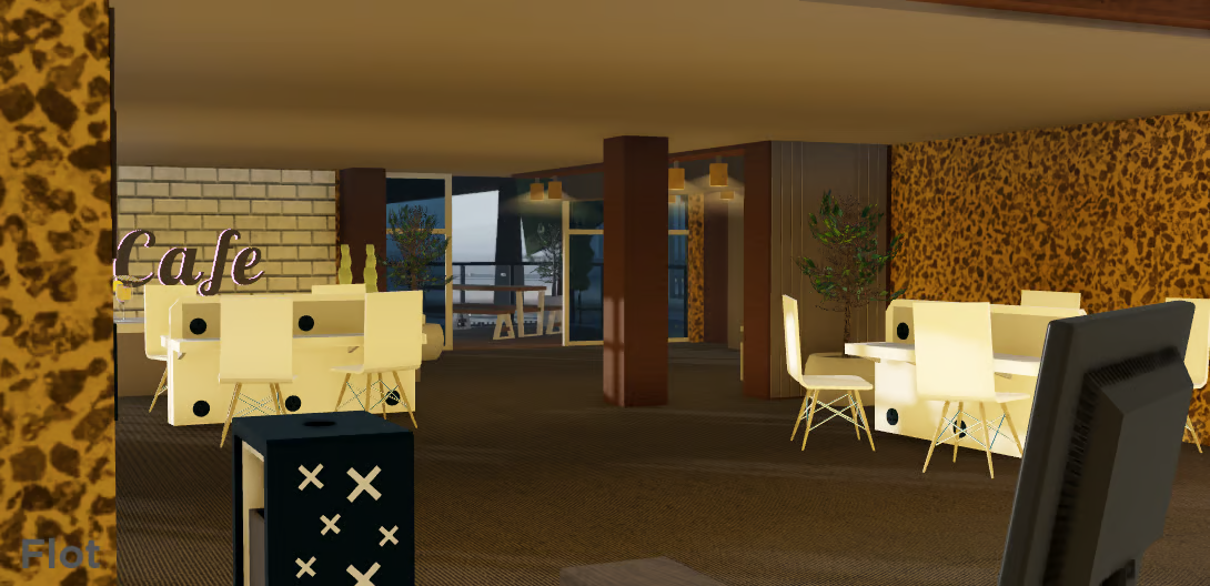 Small regional airport terminal