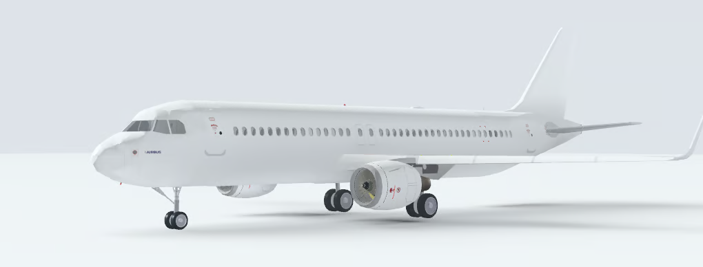 Narrowbody passenger jet model