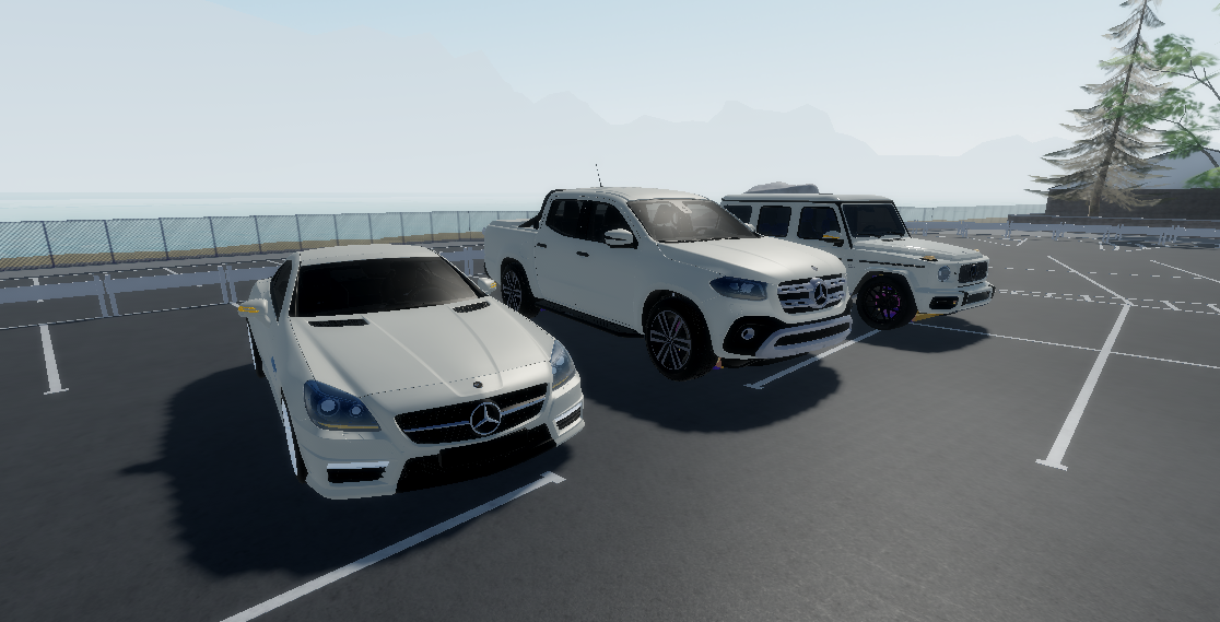 White luxury SUV model