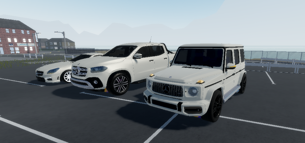 Three driveable Roblox vehicles