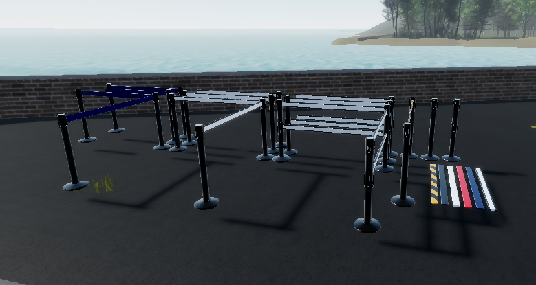 Three airport barrier variations