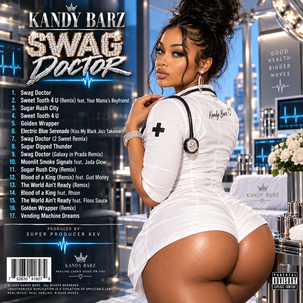 Kandy Barz Swag Doctor tracklist back cover
