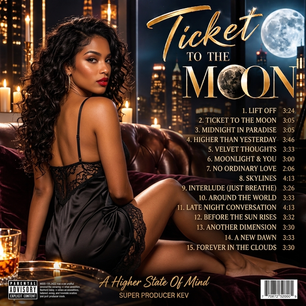 Kick-Ass Jazz Ticket to the Moon tracklist back cover