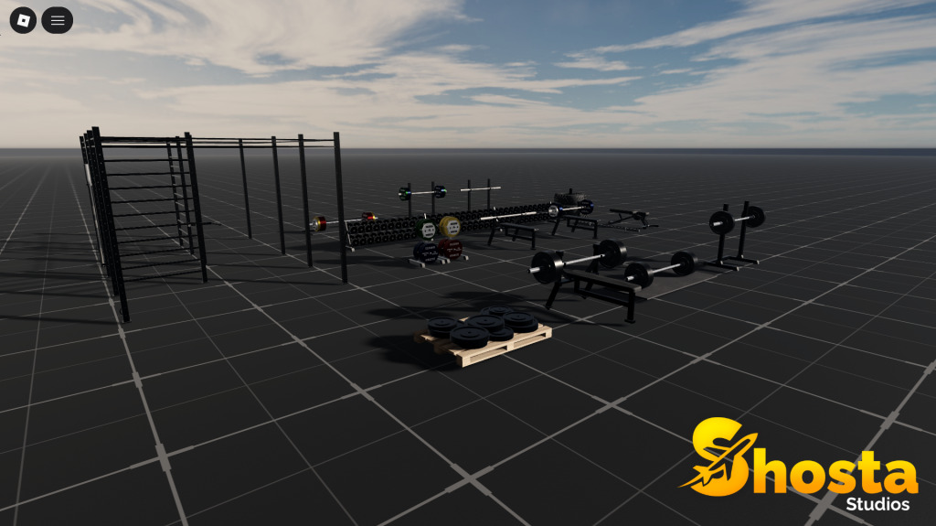 Detailed Roblox gym asset pack