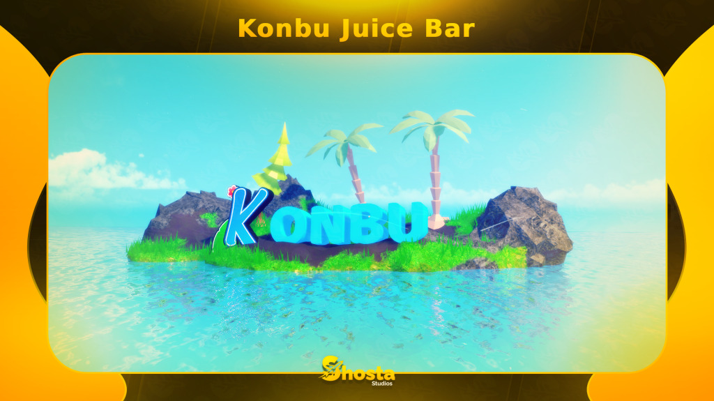 Detailed Konbu juice bar building