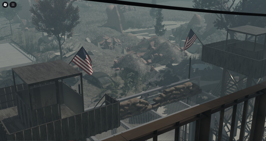 Fortified military zone environment