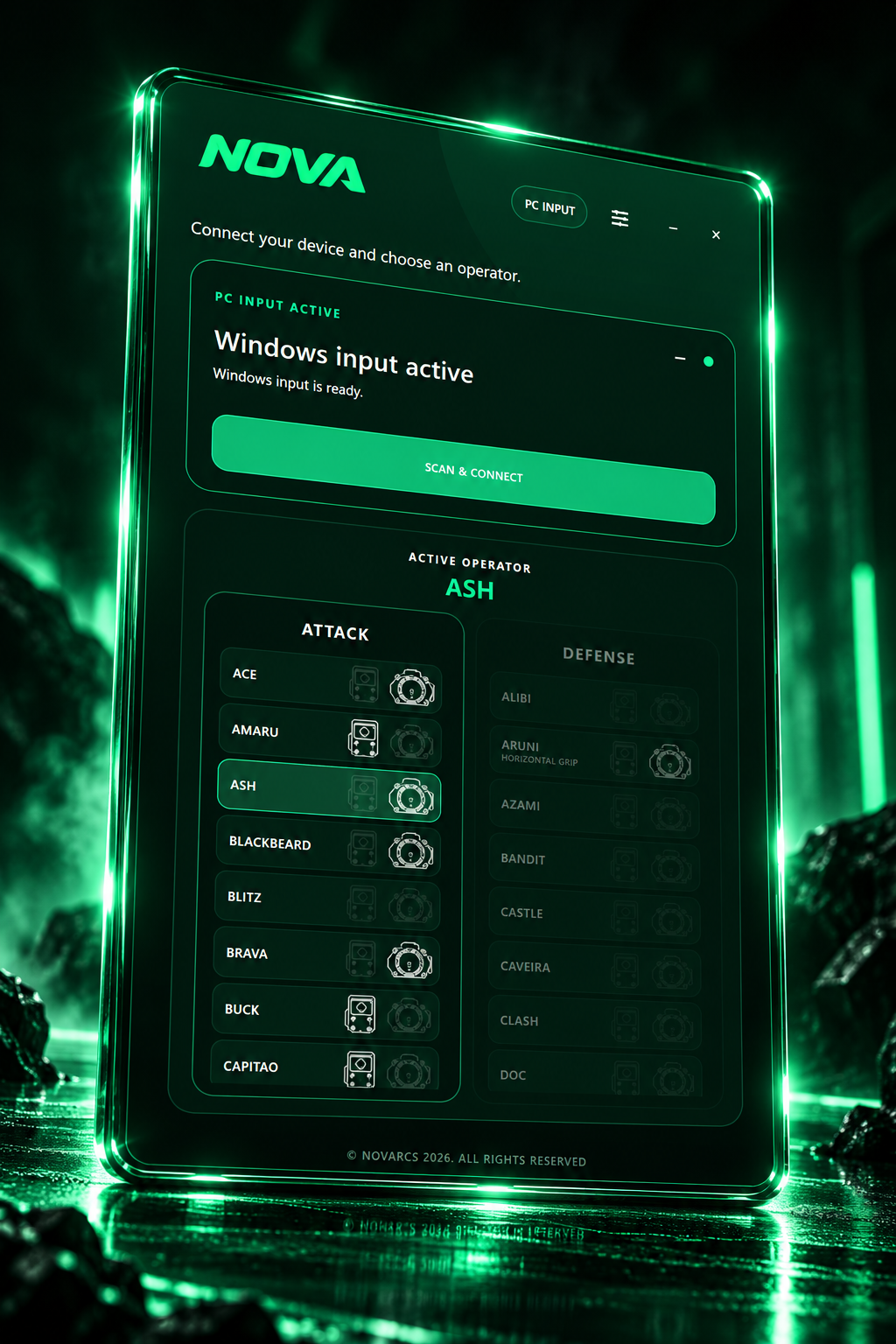 Nova main page