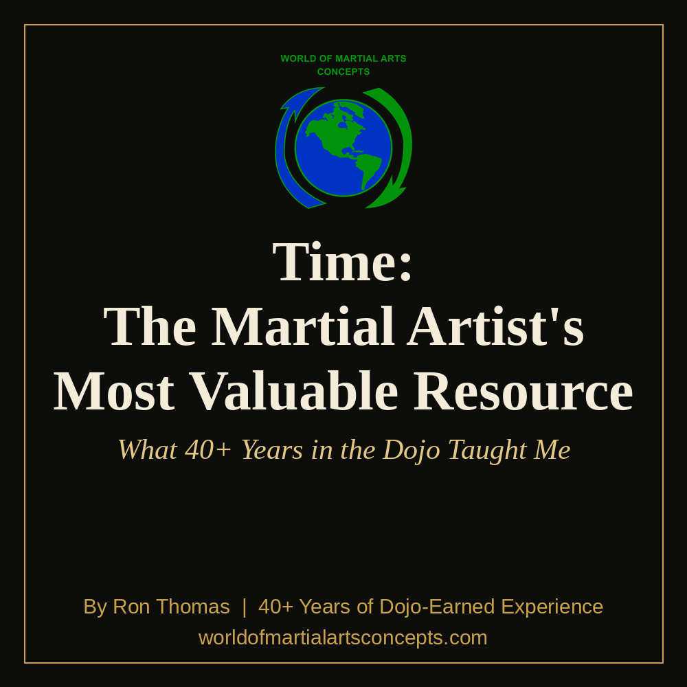 Cover of "Time: The Martial Artist's Most Valuable Resource" ebook by Ron Thomas, World of Martial Arts Concepts