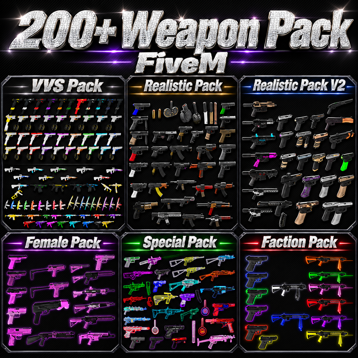 200 Weapon Pack FiveM