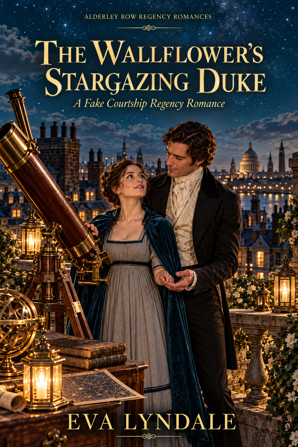 Cover of The Wallflower's Stargazing Duke by Eva Lyndale